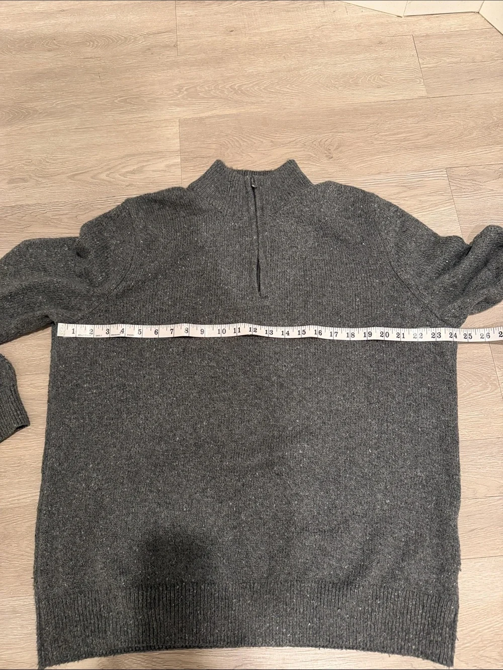 Sonoma Men's Size XXL Charcoal Gray Half-Zip Sweater